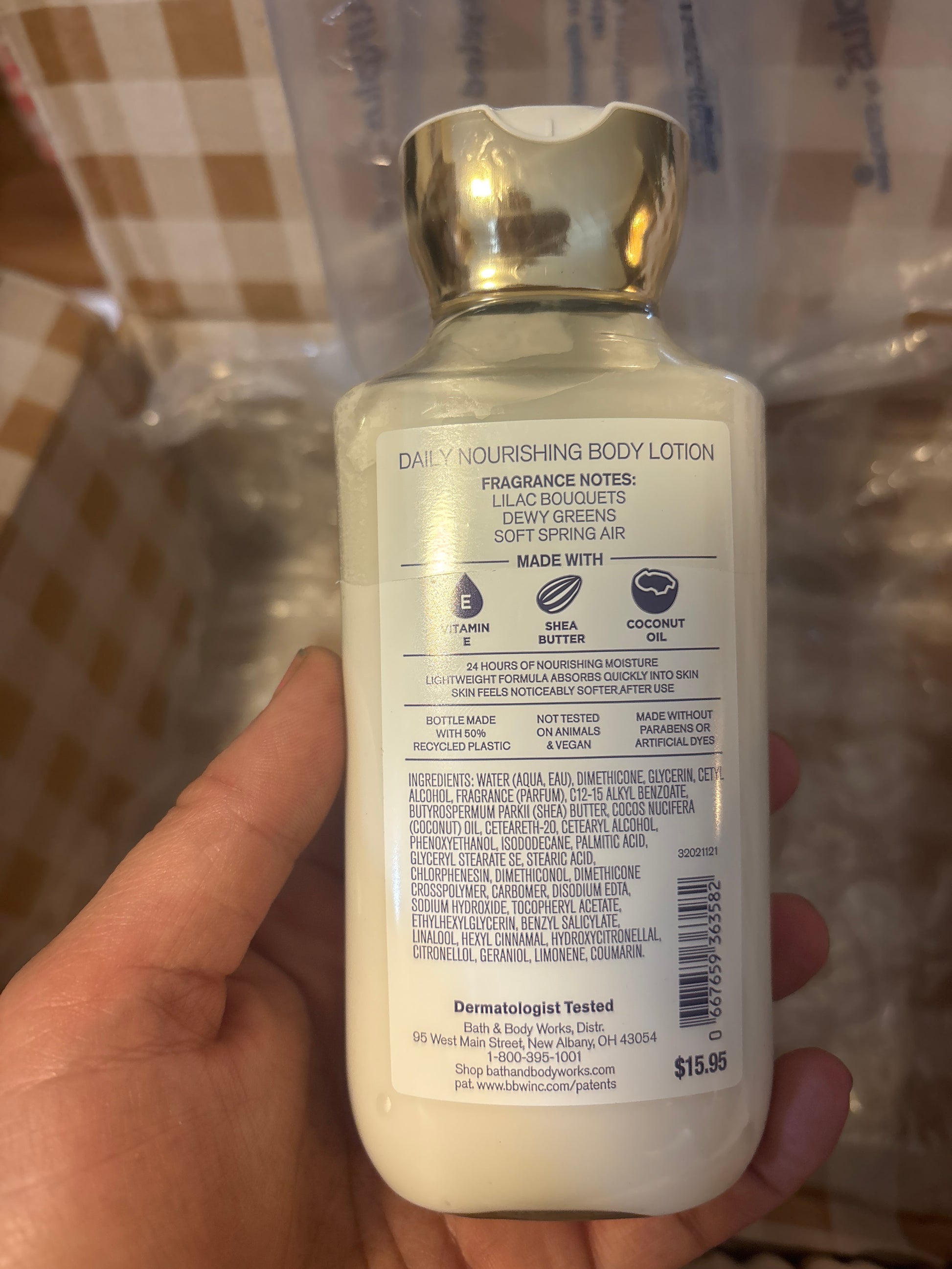 Fresh Cut Lilac Bath and Body works lotion